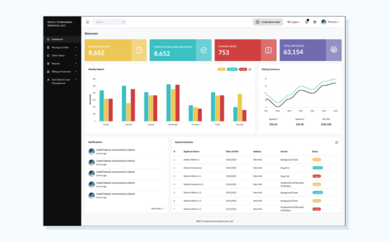 SSS – HIPAA-Compliant Background Screening Platform